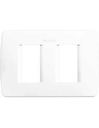 Bticino Luna plate module 503 2 places white c4803//2bn